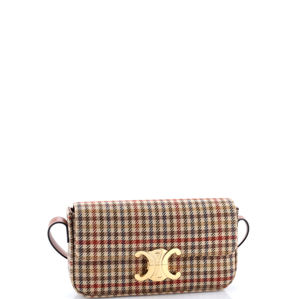 Triomphe East-West Shoulder Bag Tweed