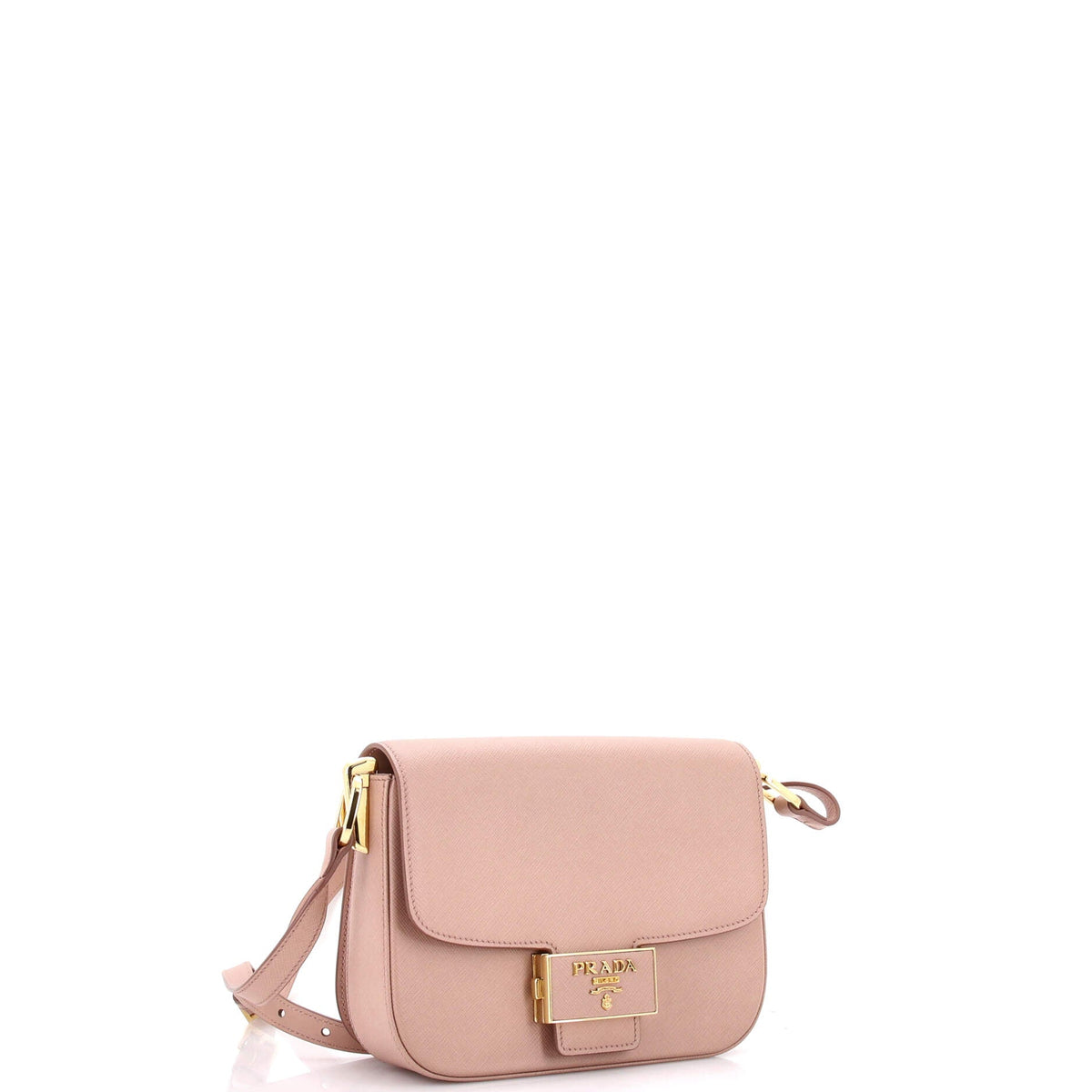 Embleme Flap Bag Saffiano Leather Small