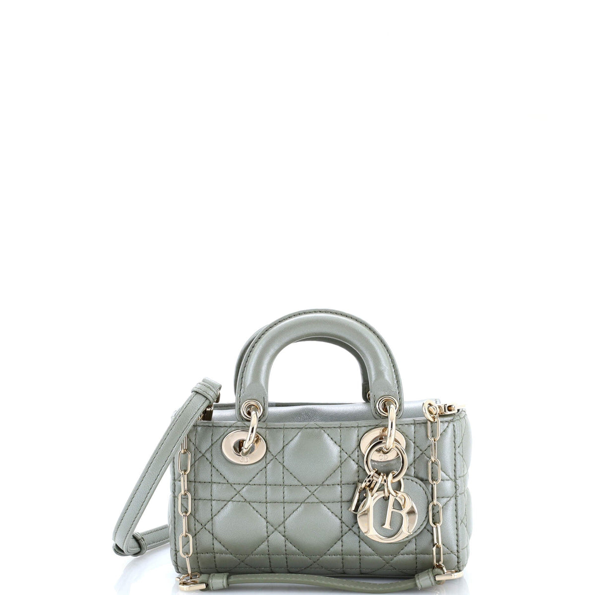 Lady D-Joy Bag Cannage Quilt Lambskin Micro