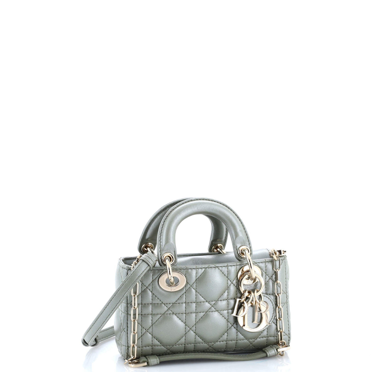 Lady D-Joy Bag Cannage Quilt Lambskin Micro