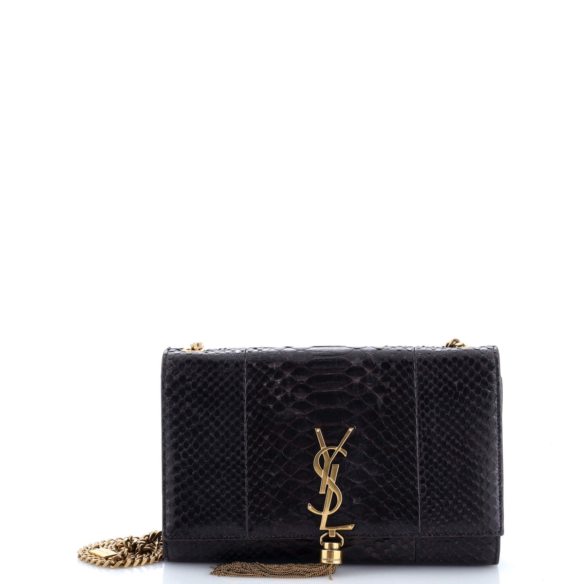 Classic Monogram Tassel Crossbody Bag Python Medium