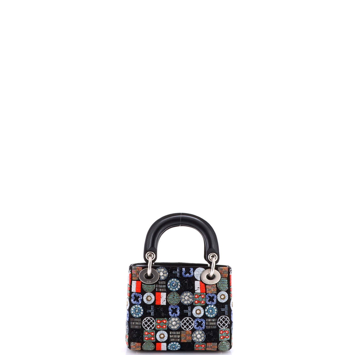 Lady Dior Bag Embellished Satin Mini