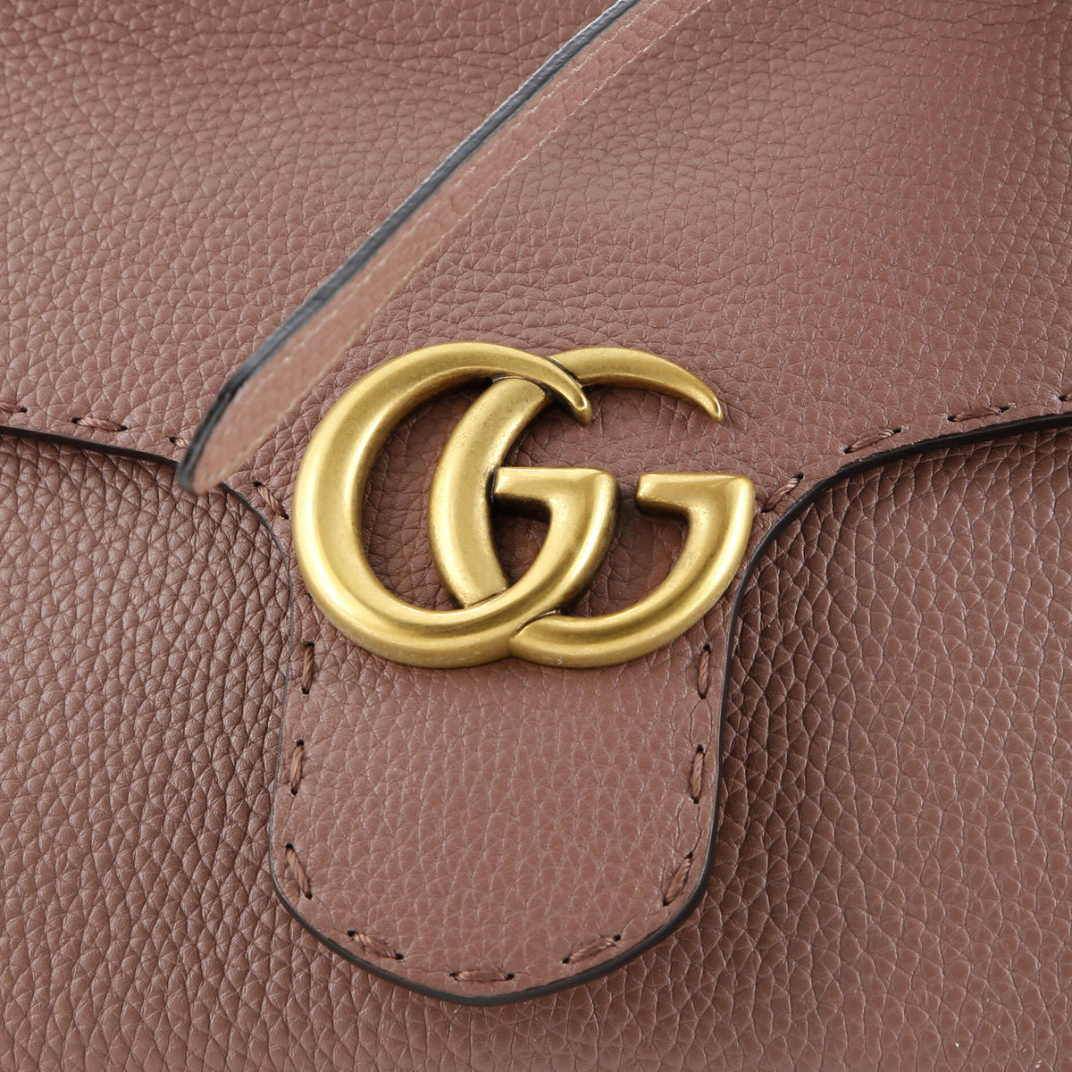 GG Marmont Top Handle Bag Leather Mini