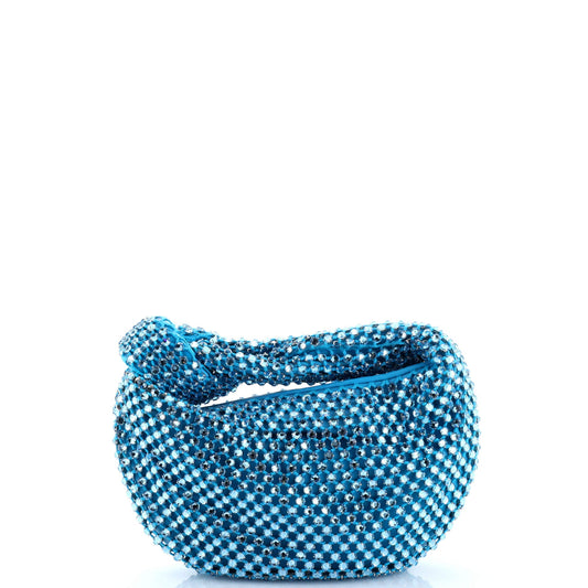 BV Jodie Hobo Crystal Embellished Mesh Mini