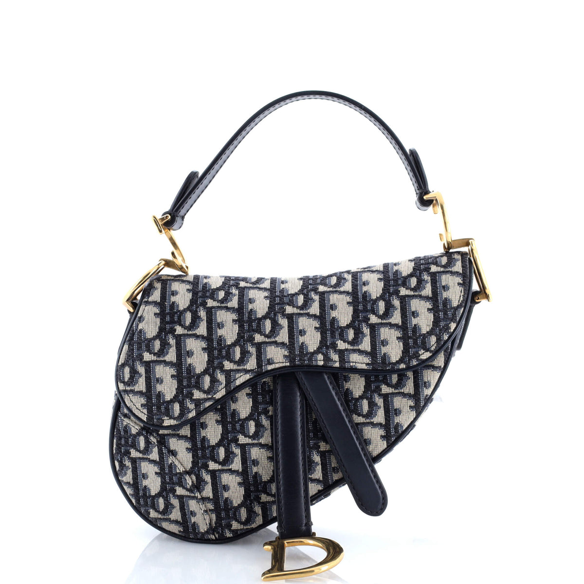 Saddle Handbag Oblique Canvas Mini