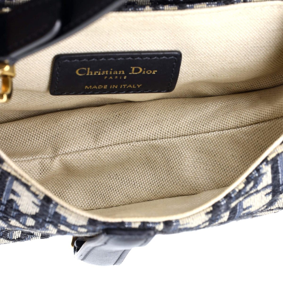 Saddle Handbag Oblique Canvas Mini