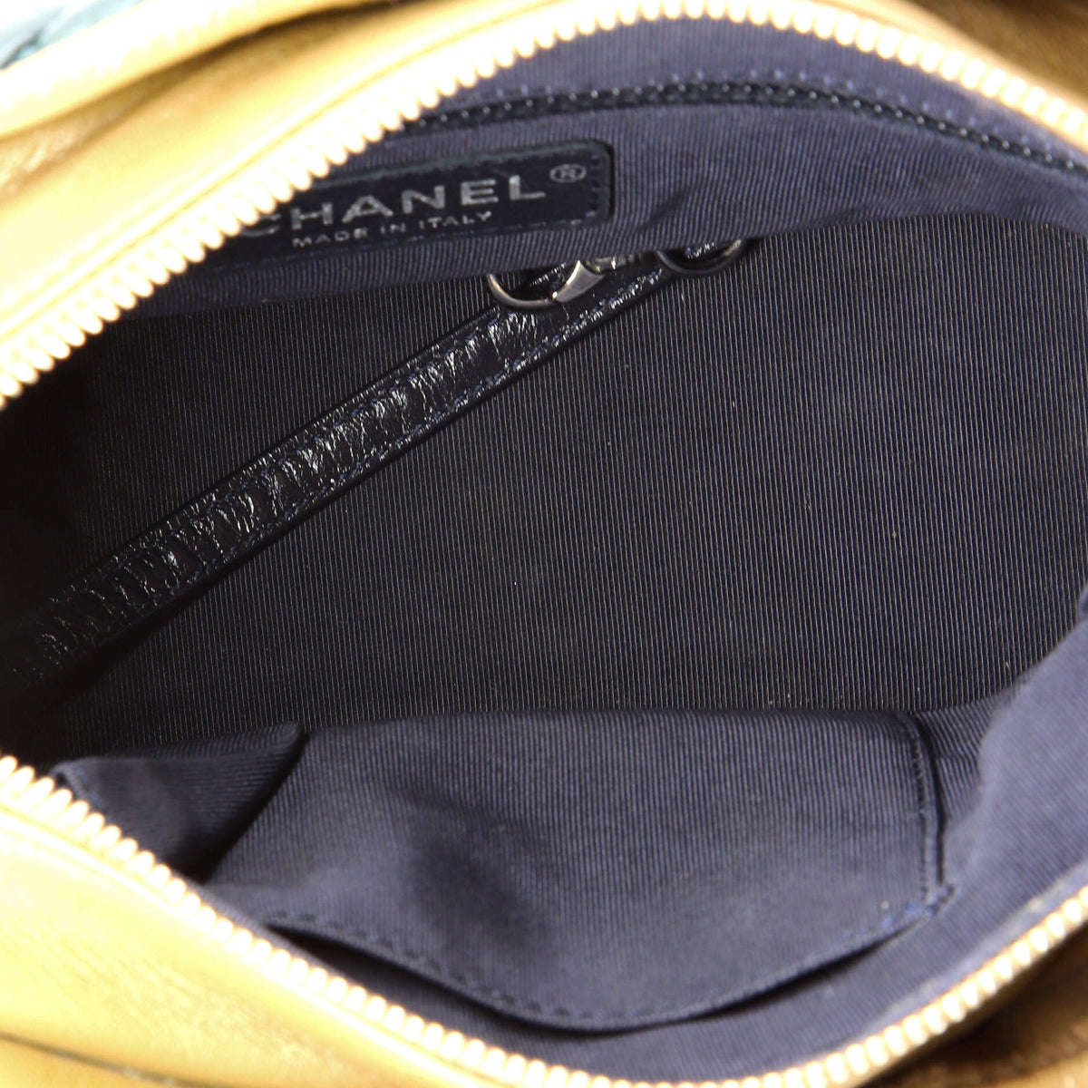 Gabrielle Hobo Chevron Aged Calfskin Small