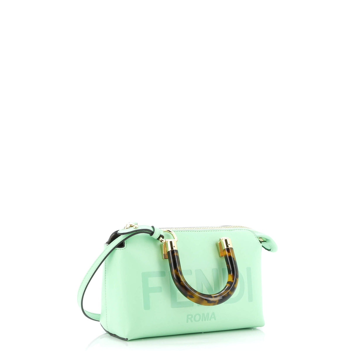 Logo By The Way Top Handle Bag Embossed Leather Mini