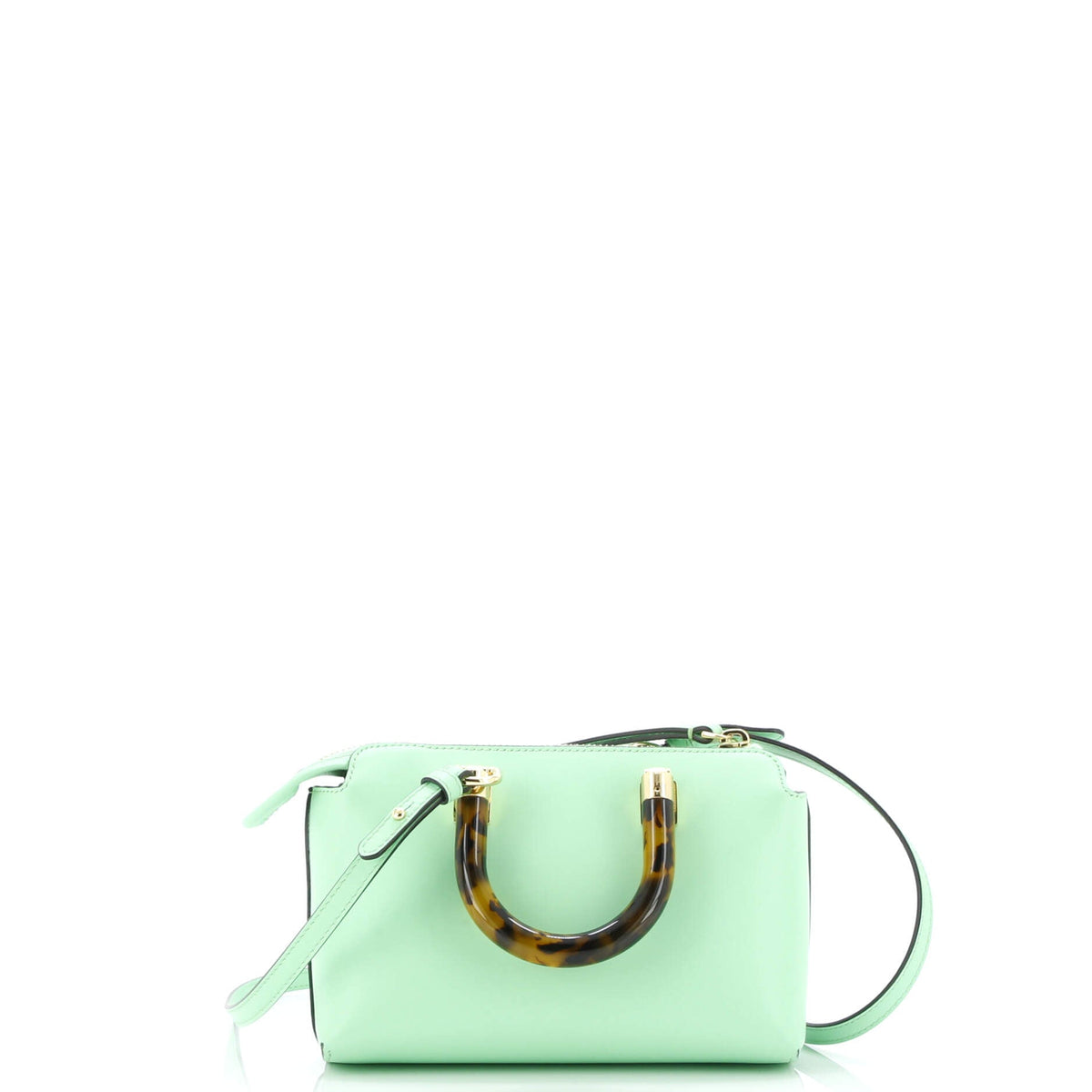 Logo By The Way Top Handle Bag Embossed Leather Mini