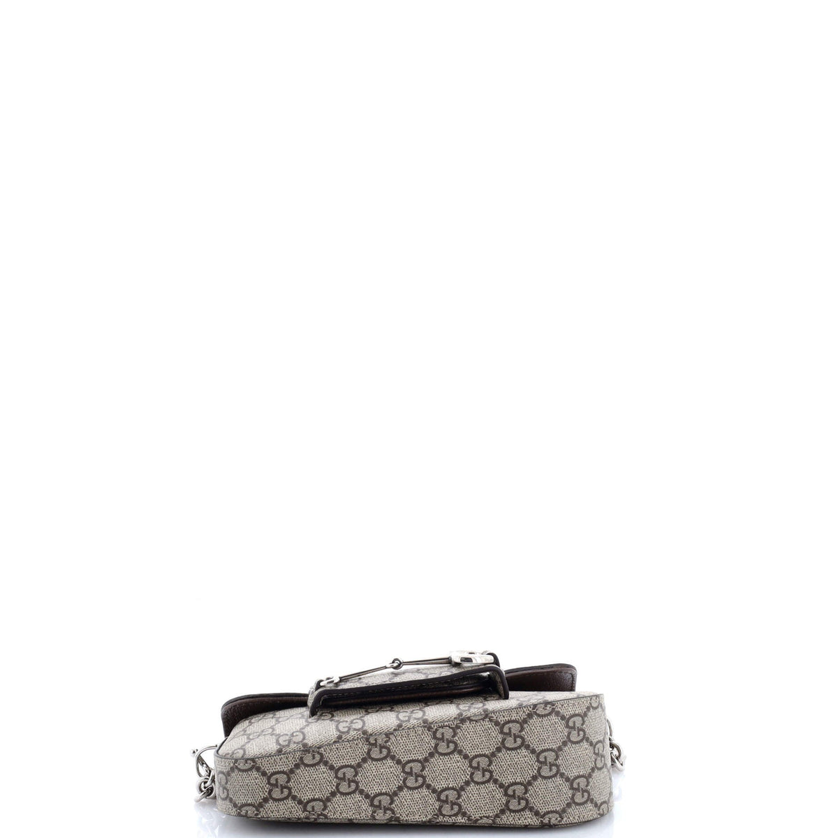 Horsebit 1955 Asymmetric Shoulder Bag GG Coated Canvas Mini