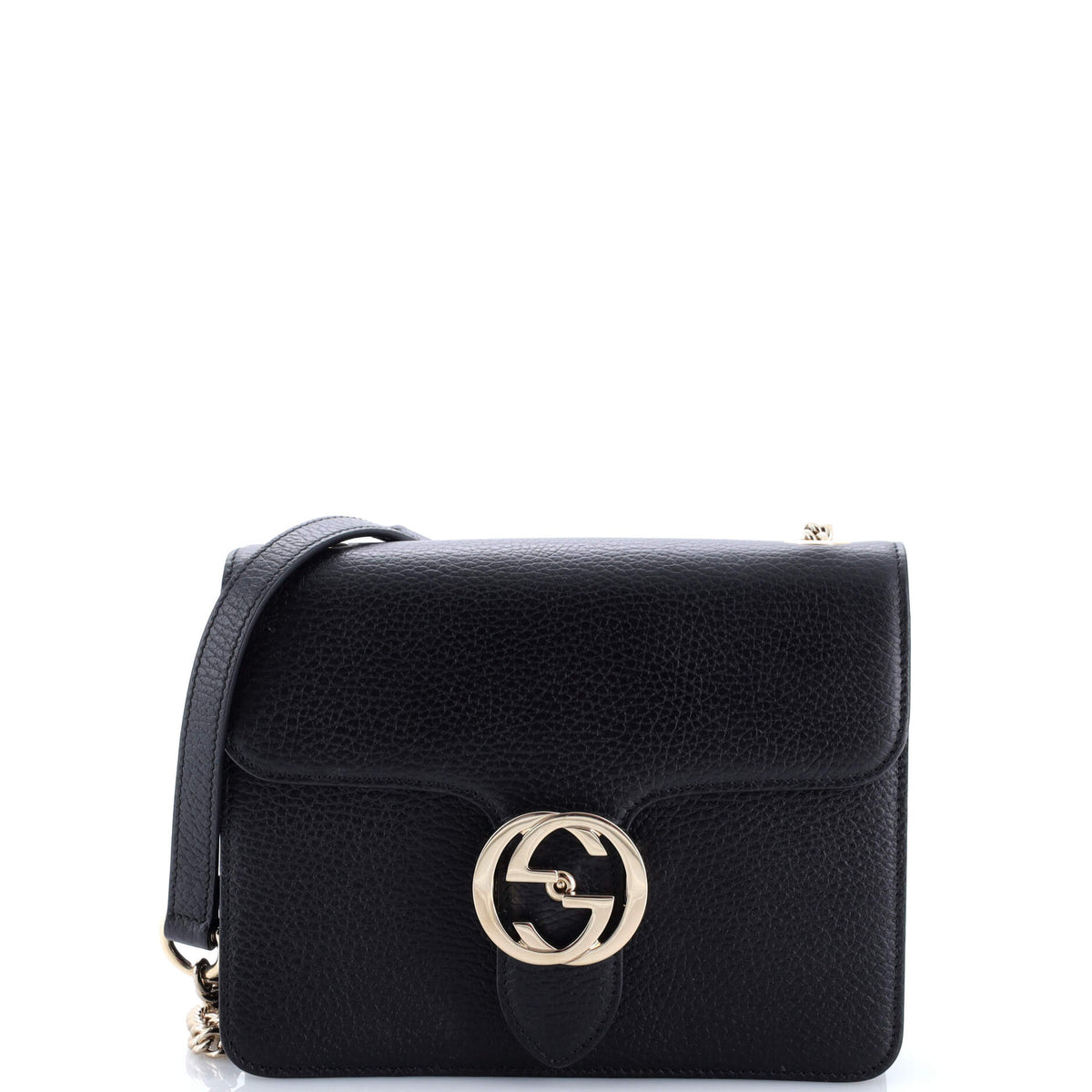 Interlocking Shoulder Bag Leather Small