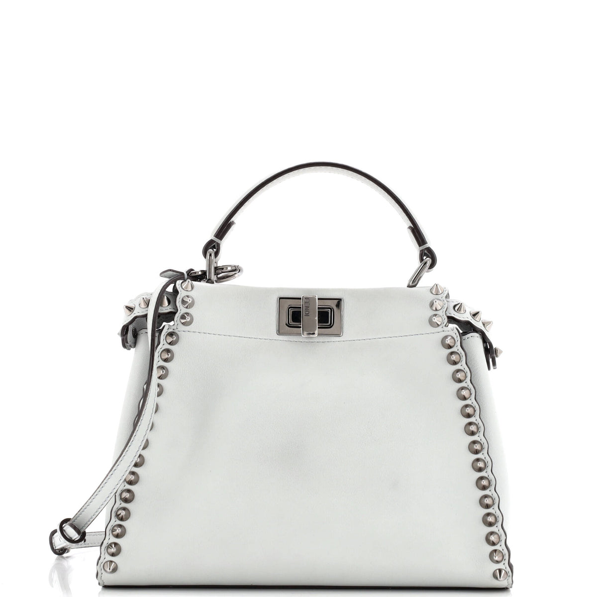 Peekaboo Bag Leather with Studded Detail Mini