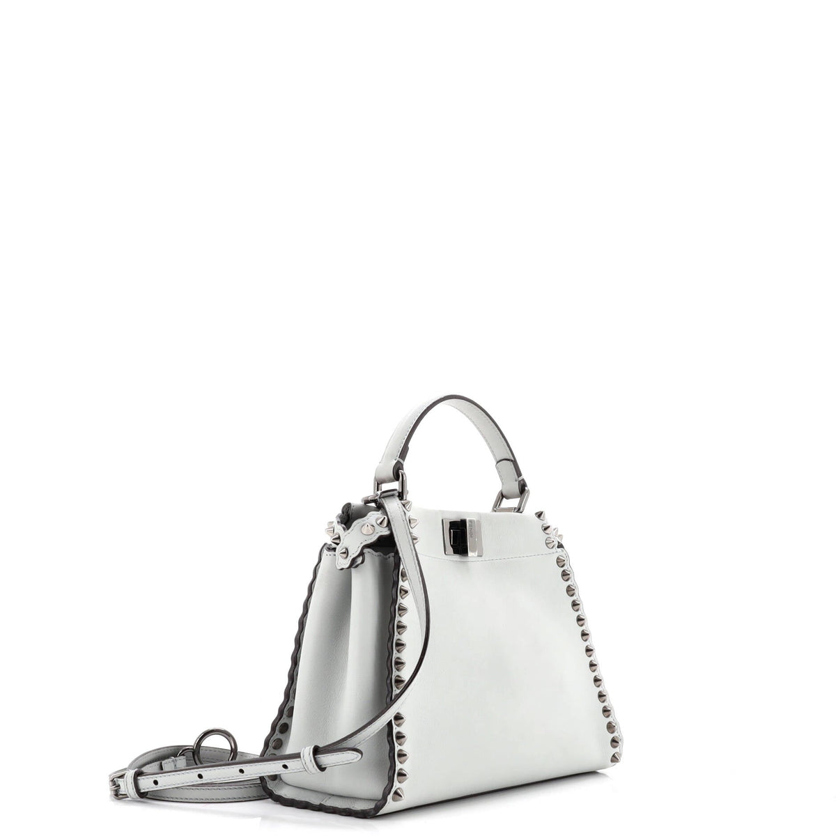 Peekaboo Bag Leather with Studded Detail Mini