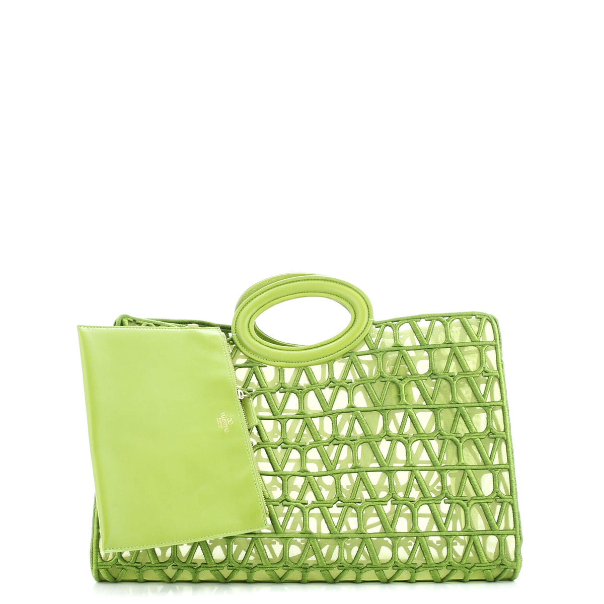Le Troisieme Tote Toile Mesh Iconographe and Goatskin Medium