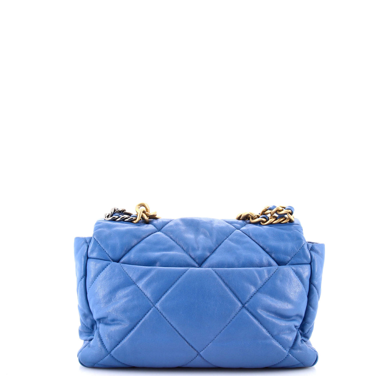 19 Flap Bag Quilted Leather Large