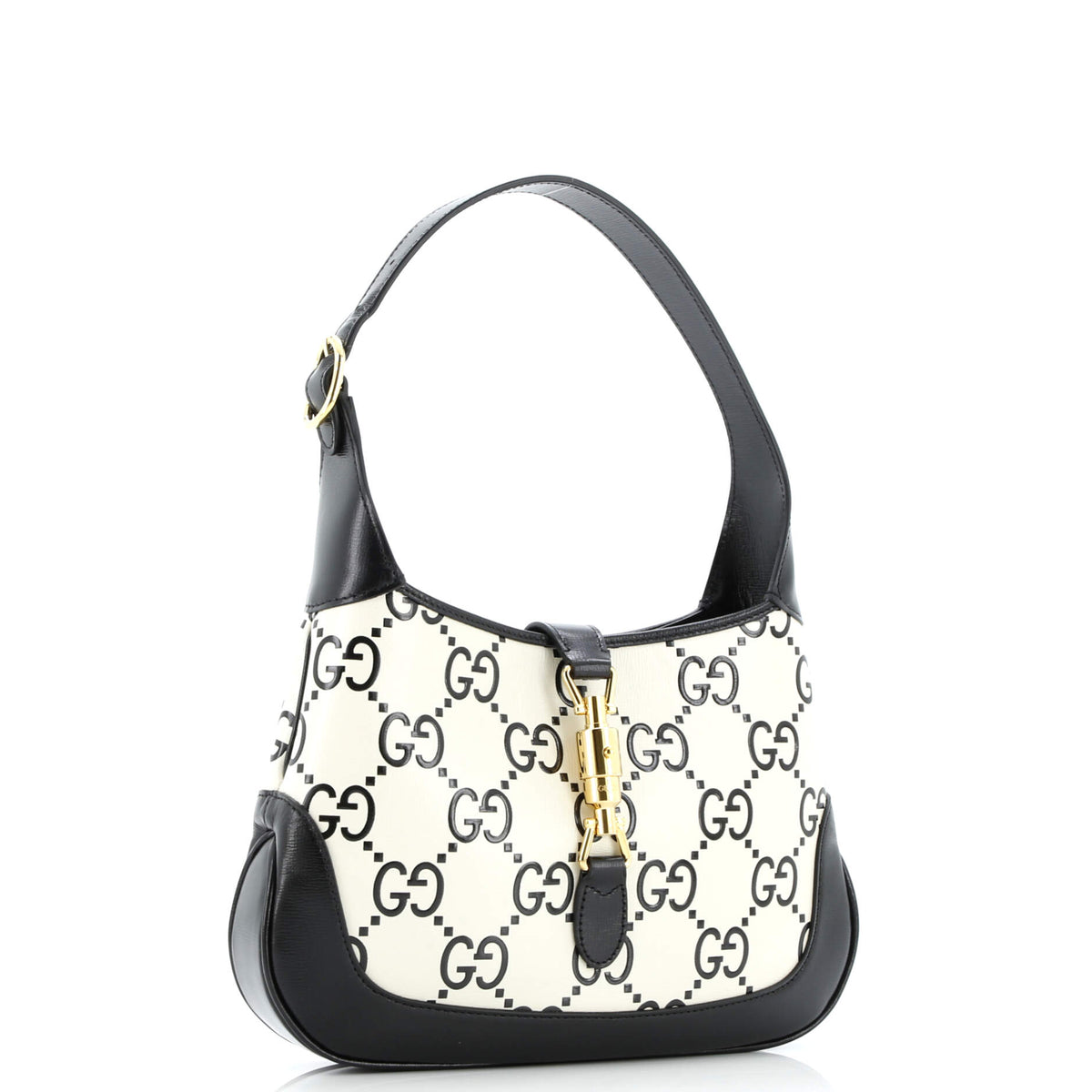 Jackie 1961 Hobo GG Embossed Leather Small