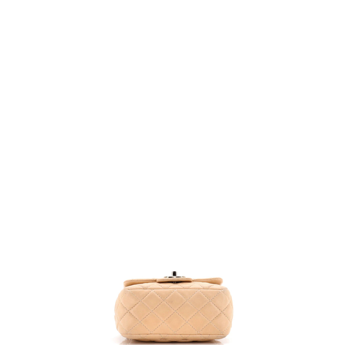 Square Classic Single Flap Bag Quilted Lambskin Mini