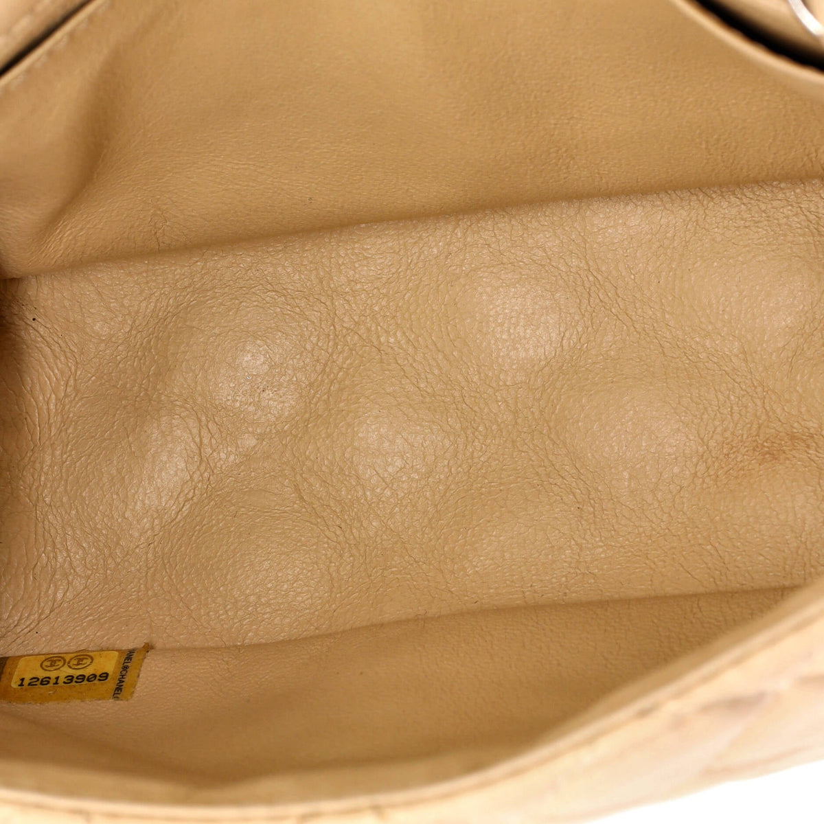 Square Classic Single Flap Bag Quilted Lambskin Mini