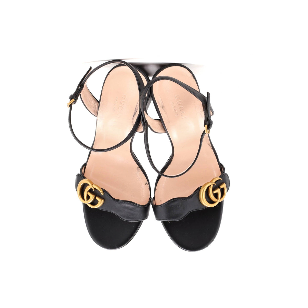 Women's GG Marmont Block Heel Sandals Leather