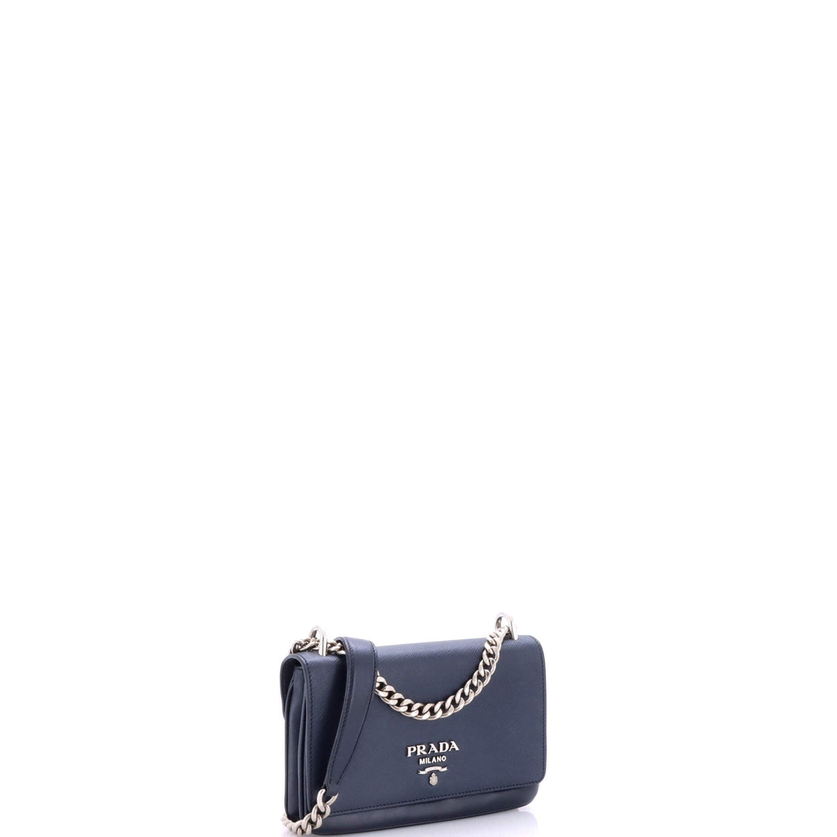 Chain Flap Crossbody Bag Saffiano and Soft Calf Small