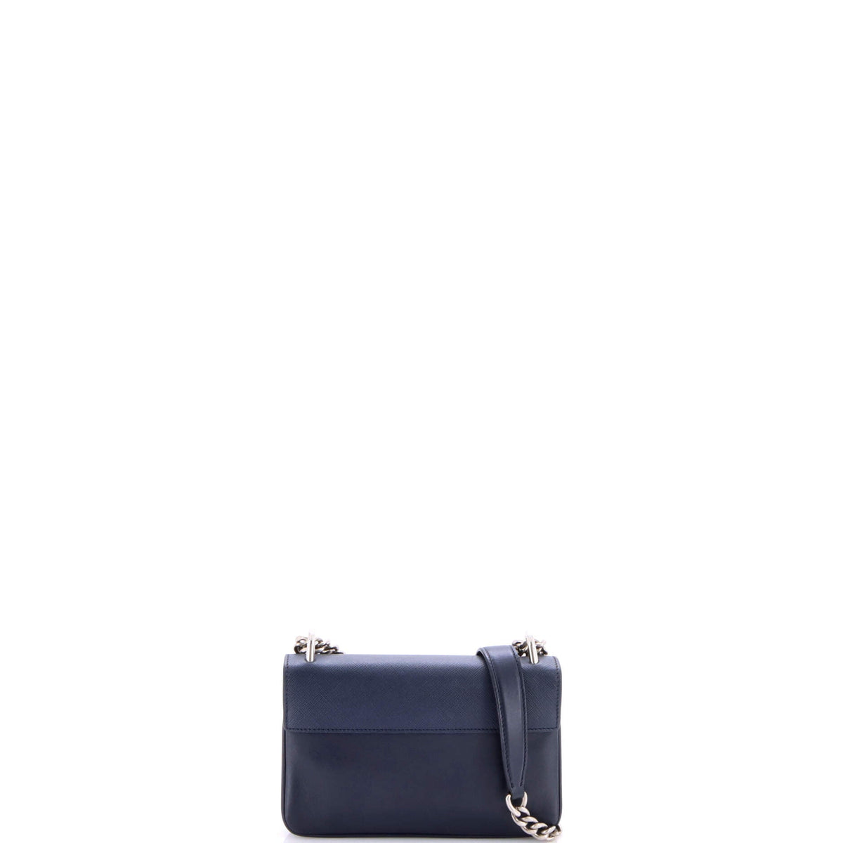 Chain Flap Crossbody Bag Saffiano and Soft Calf Small