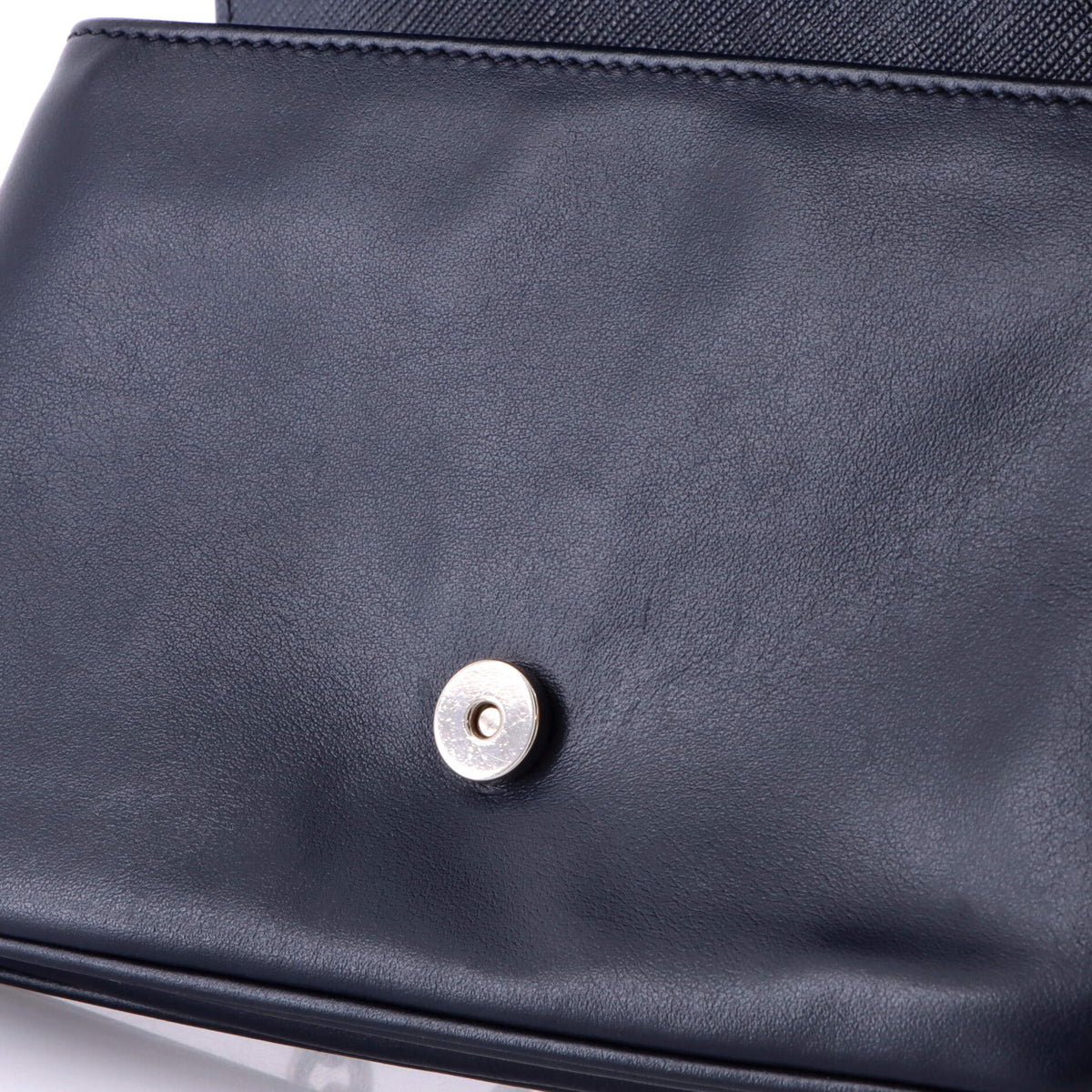 Chain Flap Crossbody Bag Saffiano and Soft Calf Small