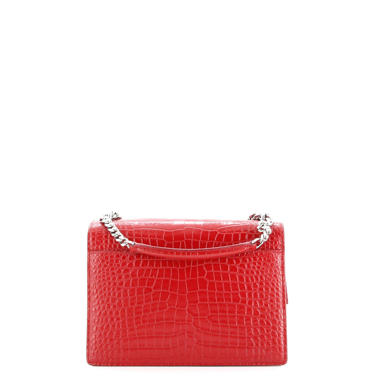 Sunset Crossbody Bag Crocodile Embossed Leather Medium