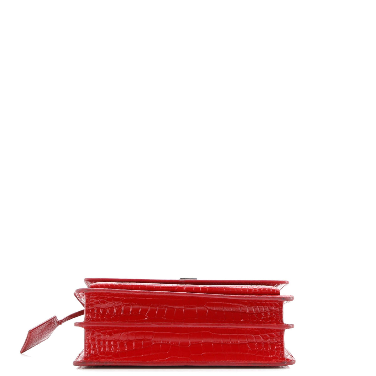 Sunset Crossbody Bag Crocodile Embossed Leather Medium