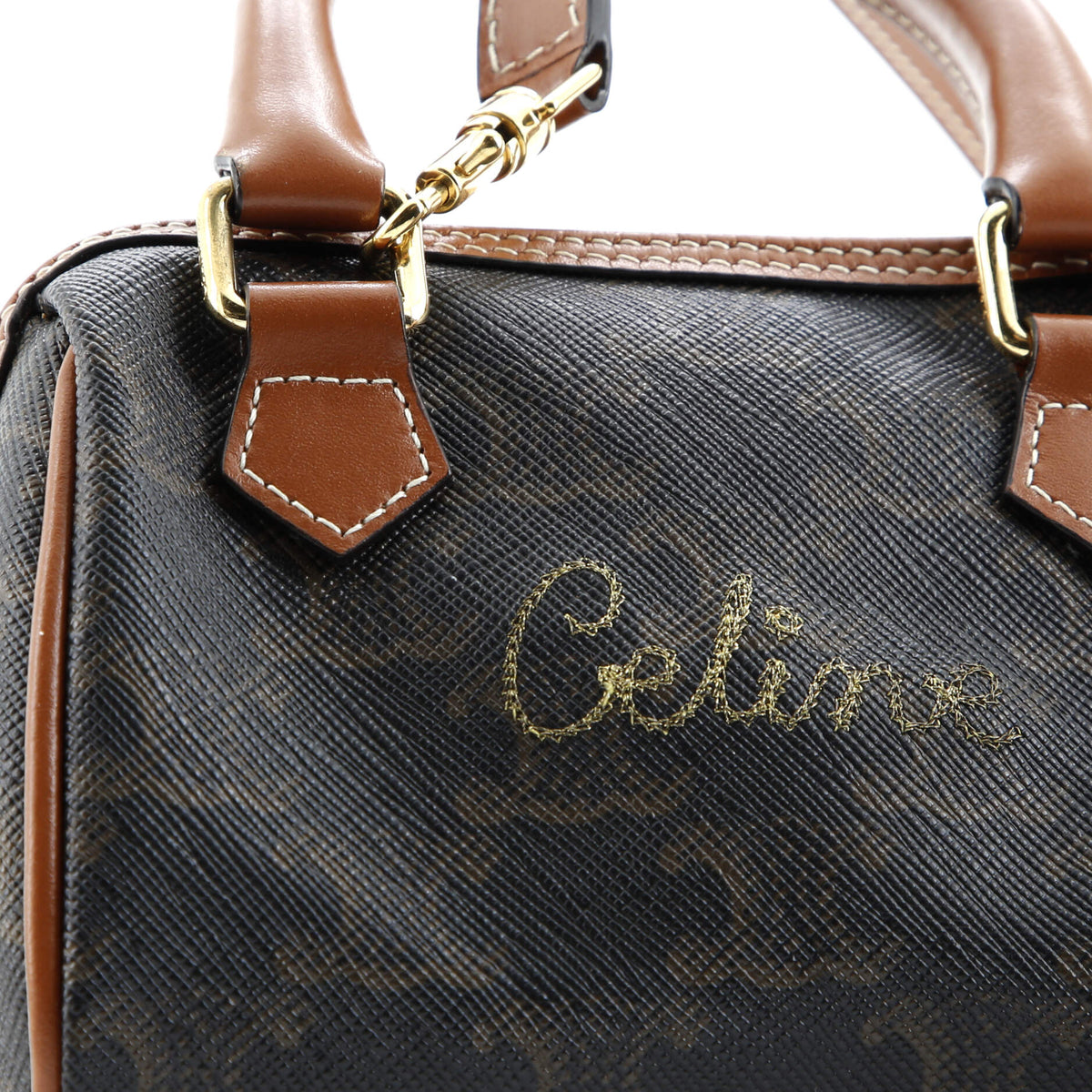 Boston Bag Triomphe Coated Canvas Mini
