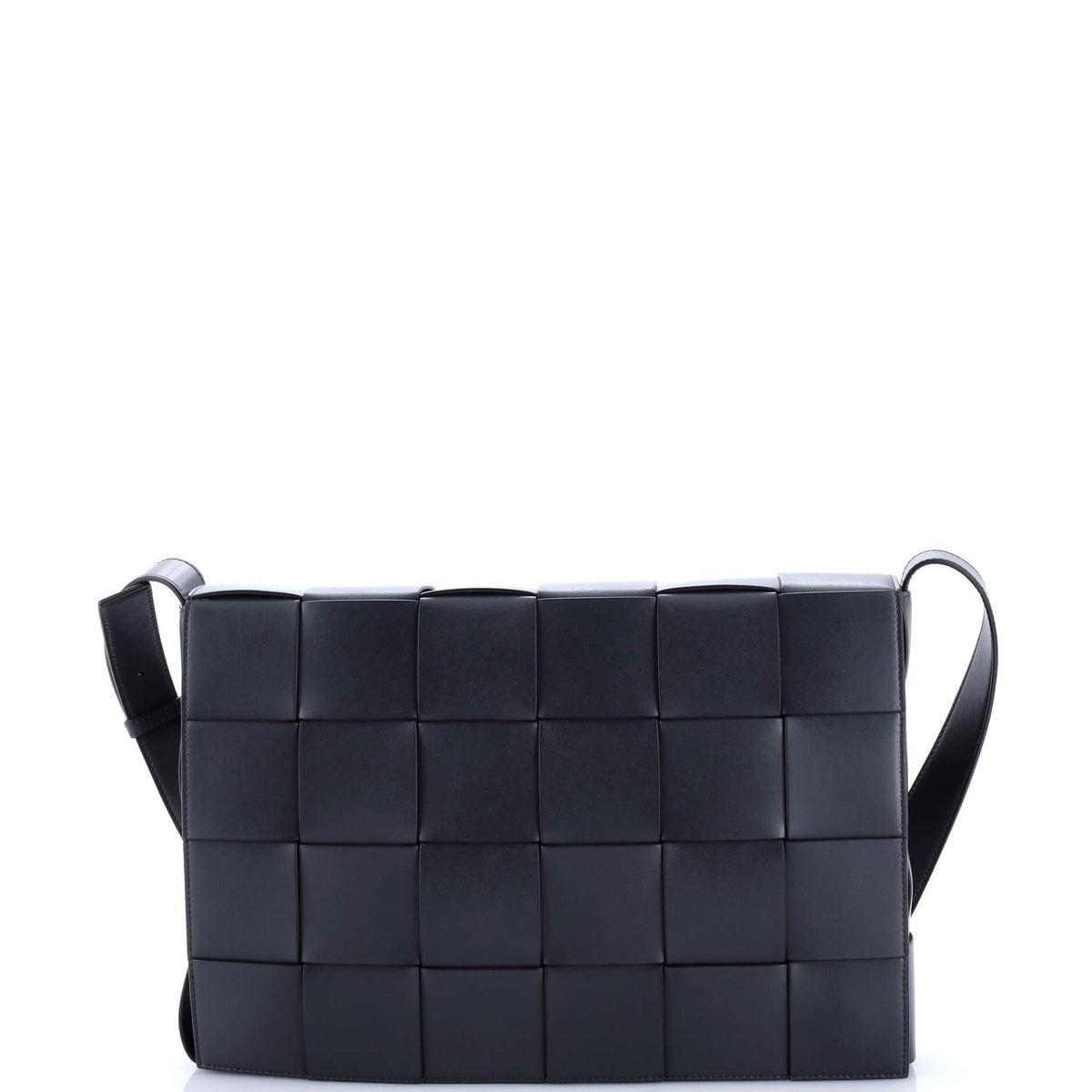 Cassette Messenger Bag Maxi Intrecciato Leather Medium