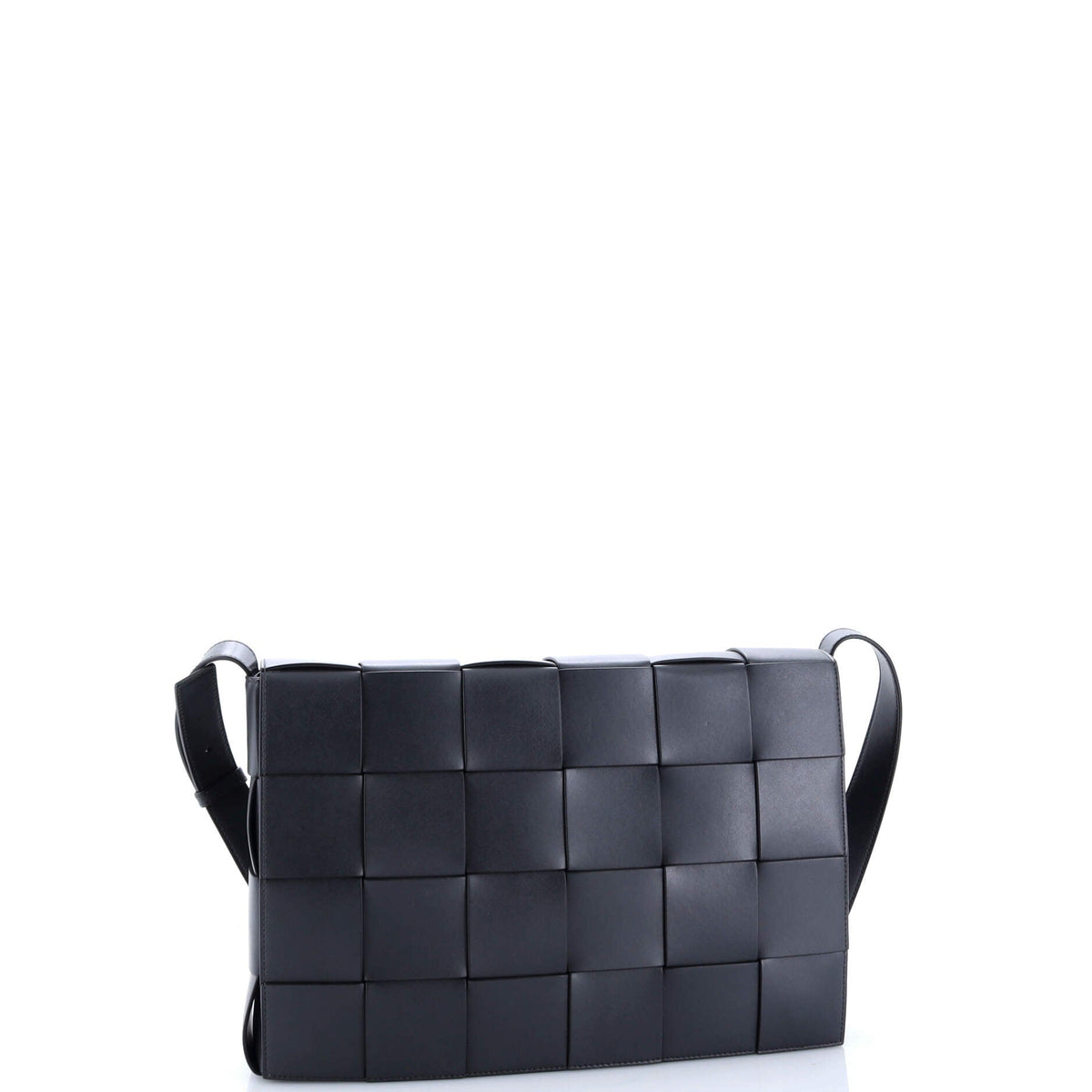 Cassette Messenger Bag Maxi Intrecciato Leather Medium
