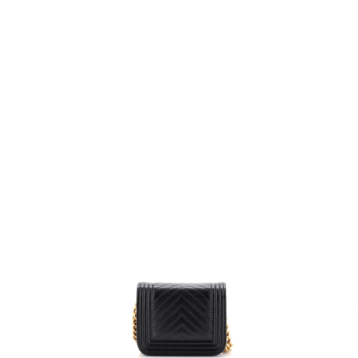 Boy Flap Chain Belt Bag Chevron Caviar