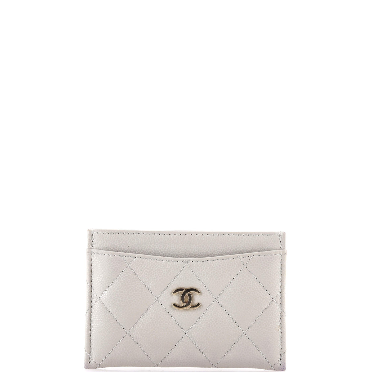 Classic Card Holder Quilted Caviar