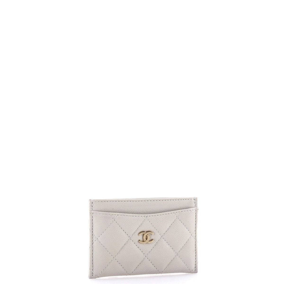 Classic Card Holder Quilted Caviar