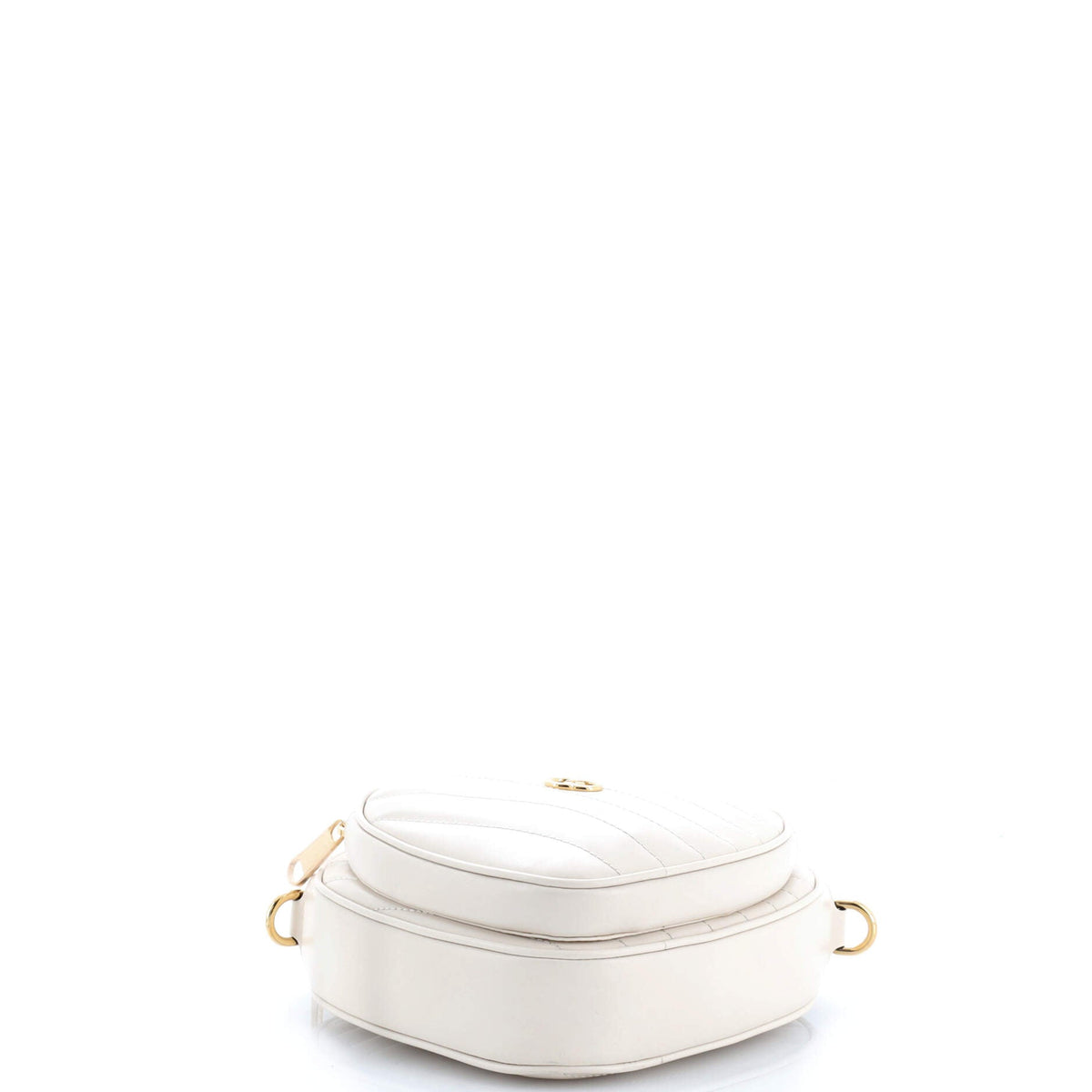 Interlocking G Heart Shoulder Bag Diagonal Quilted Leather Mini
