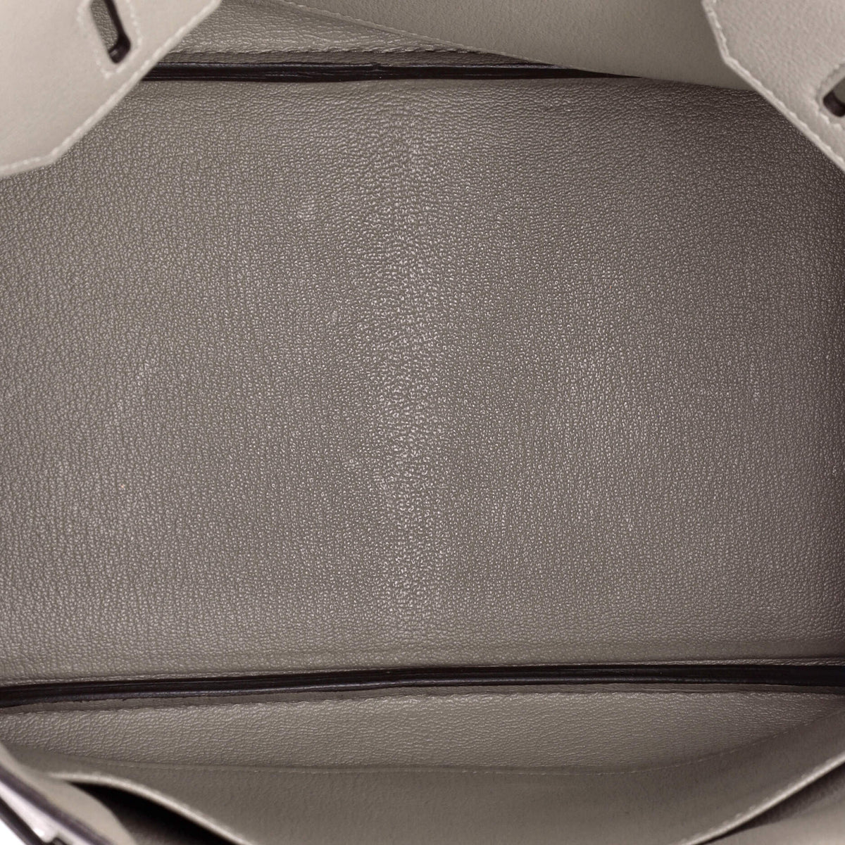 Birkin Handbag Grey Novillo with Palladium Hardware 30