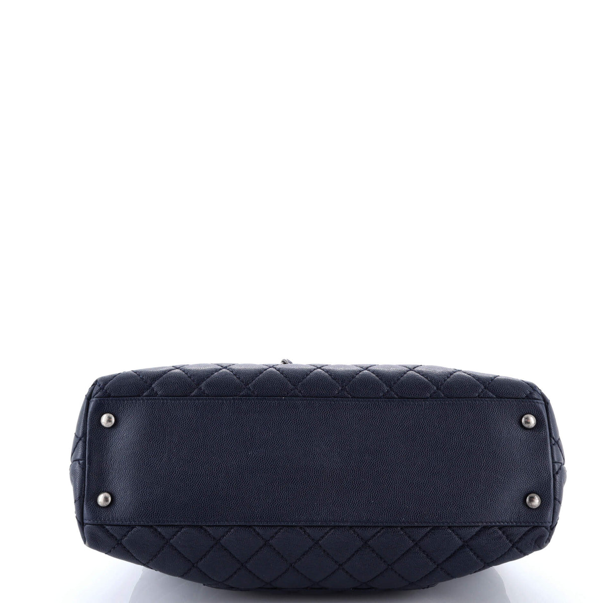 Coco Top Handle Bag Quilted Caviar Medium