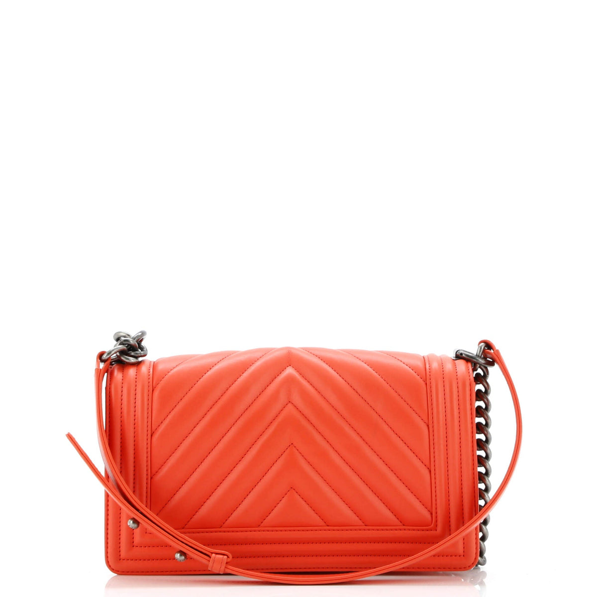 Boy Flap Bag Chevron Calfskin Old Medium