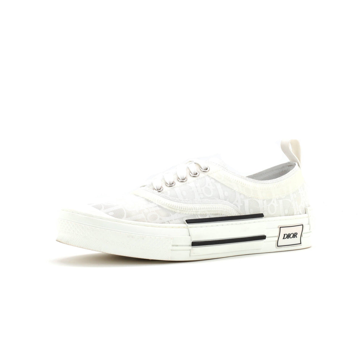 Men's B23 Cap Toe Low-Top Sneakers Oblique Technical Canvas