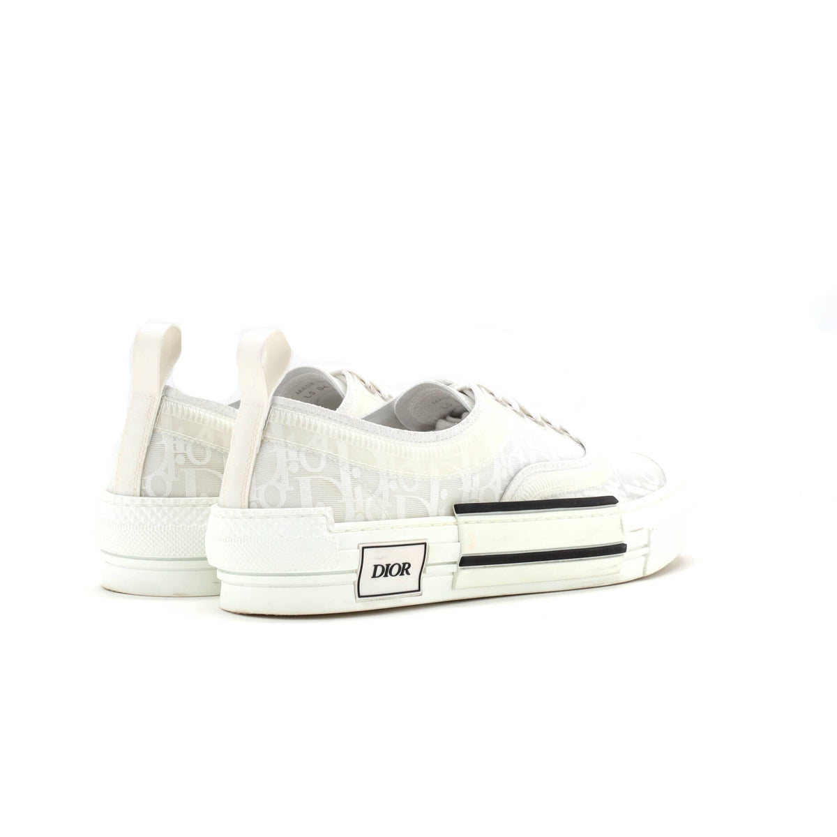 Men's B23 Cap Toe Low-Top Sneakers Oblique Technical Canvas