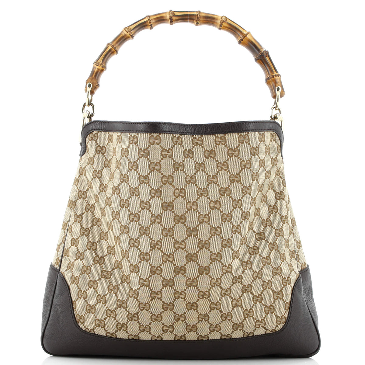 Diana Bamboo Shoulder Bag GG Canvas Medium