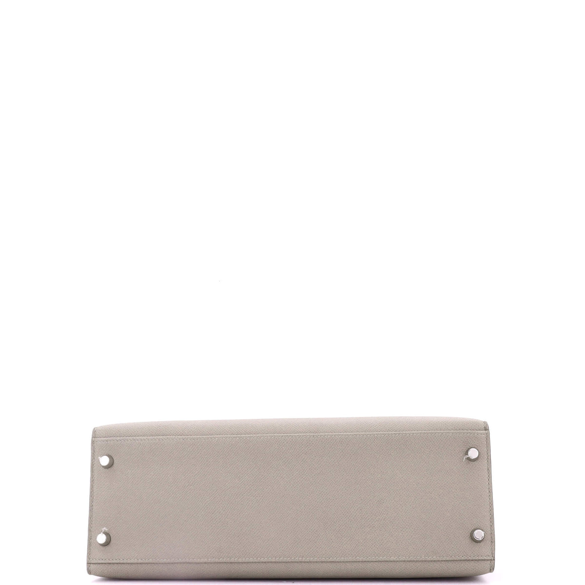 Kelly Handbag Grey Epsom with Palladium Hardware 32