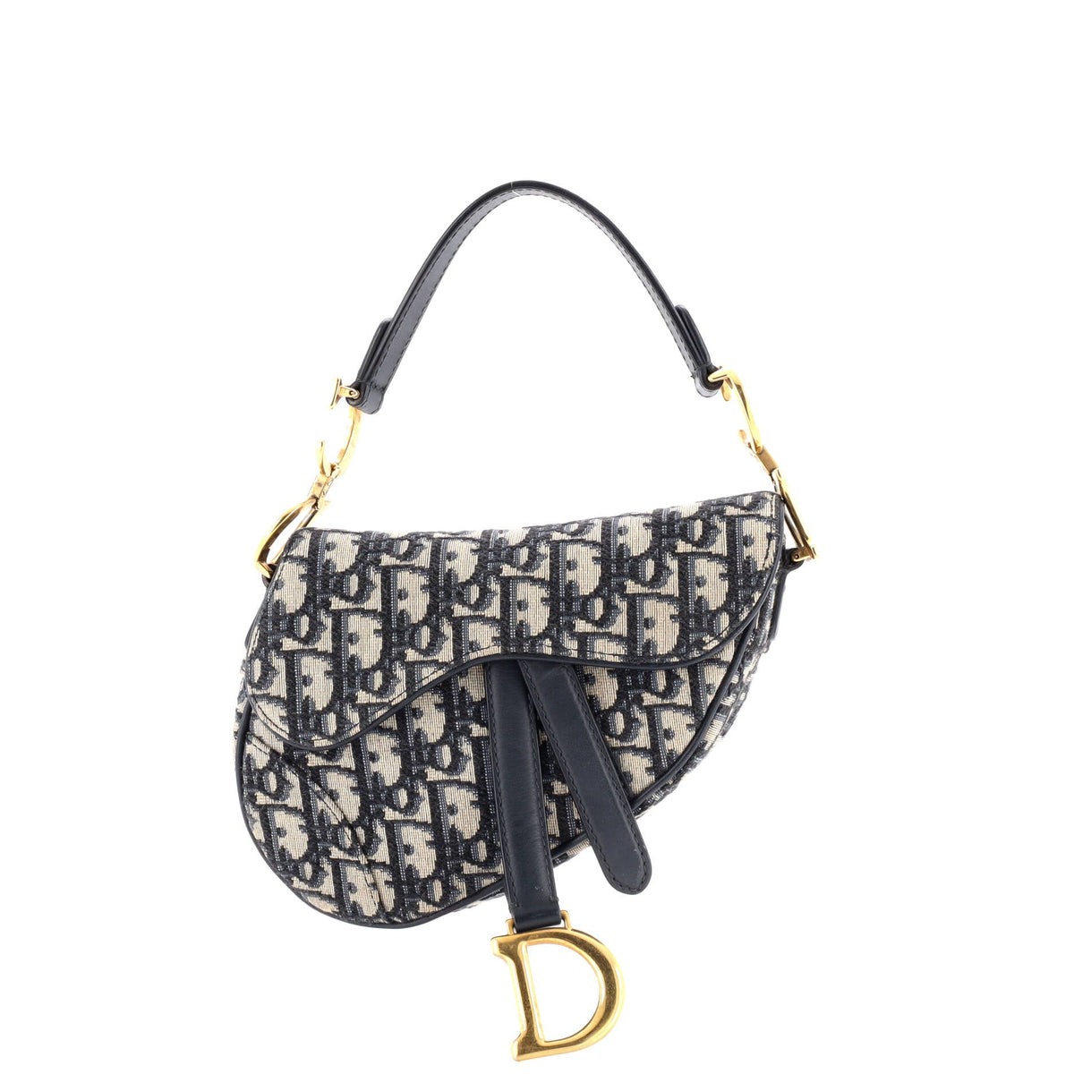 Saddle Handbag Oblique Canvas Mini