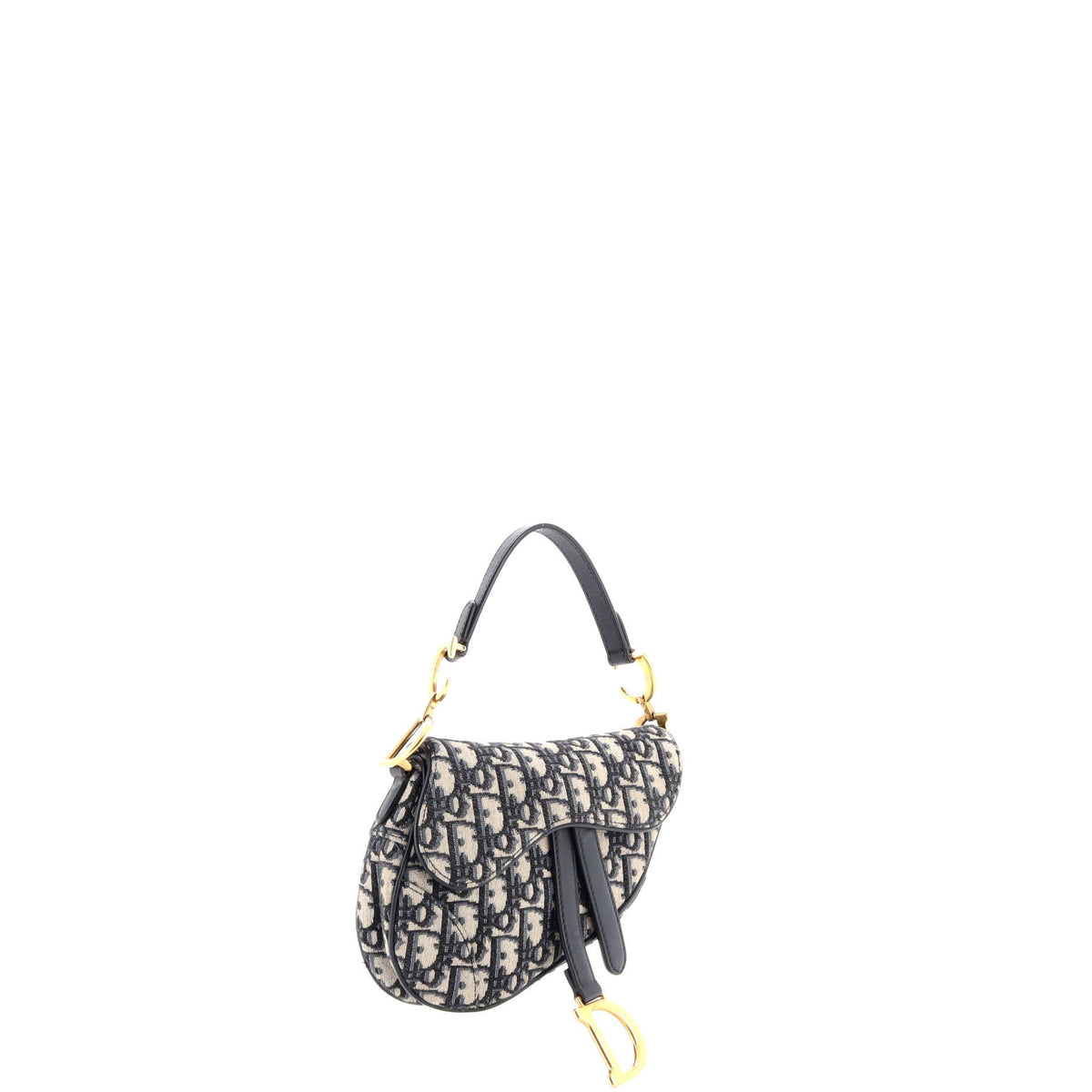 Saddle Handbag Oblique Canvas Mini