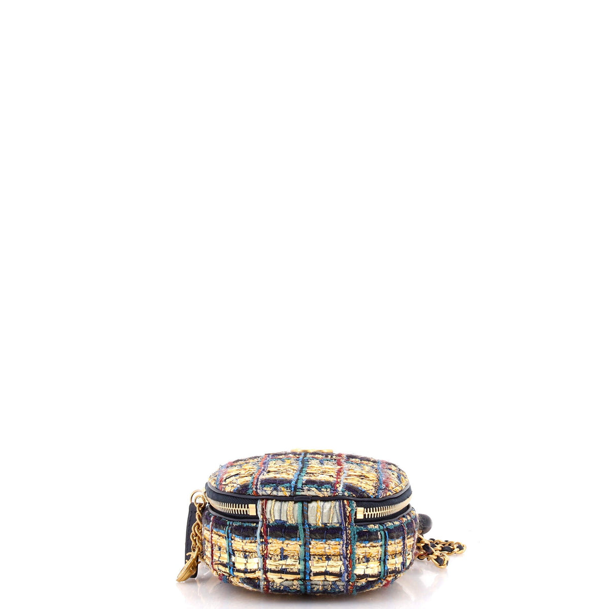 Paris-New York Oval Camera Case Quilted Tweed Small