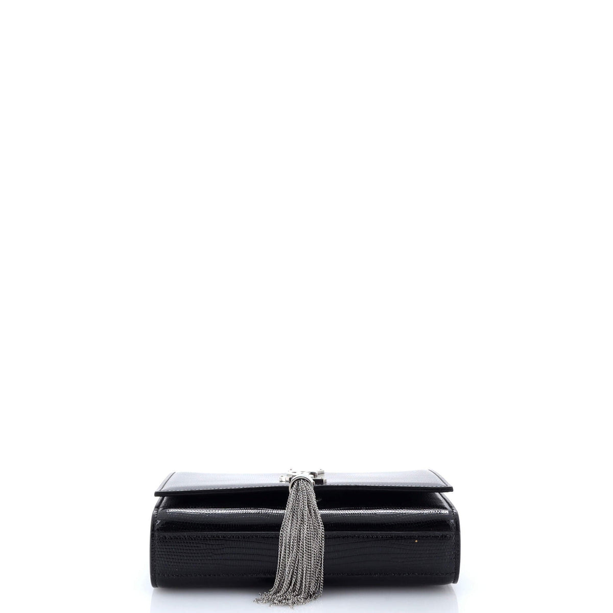 Classic Monogram Tassel Crossbody Bag Lizard Embossed Leather Medium