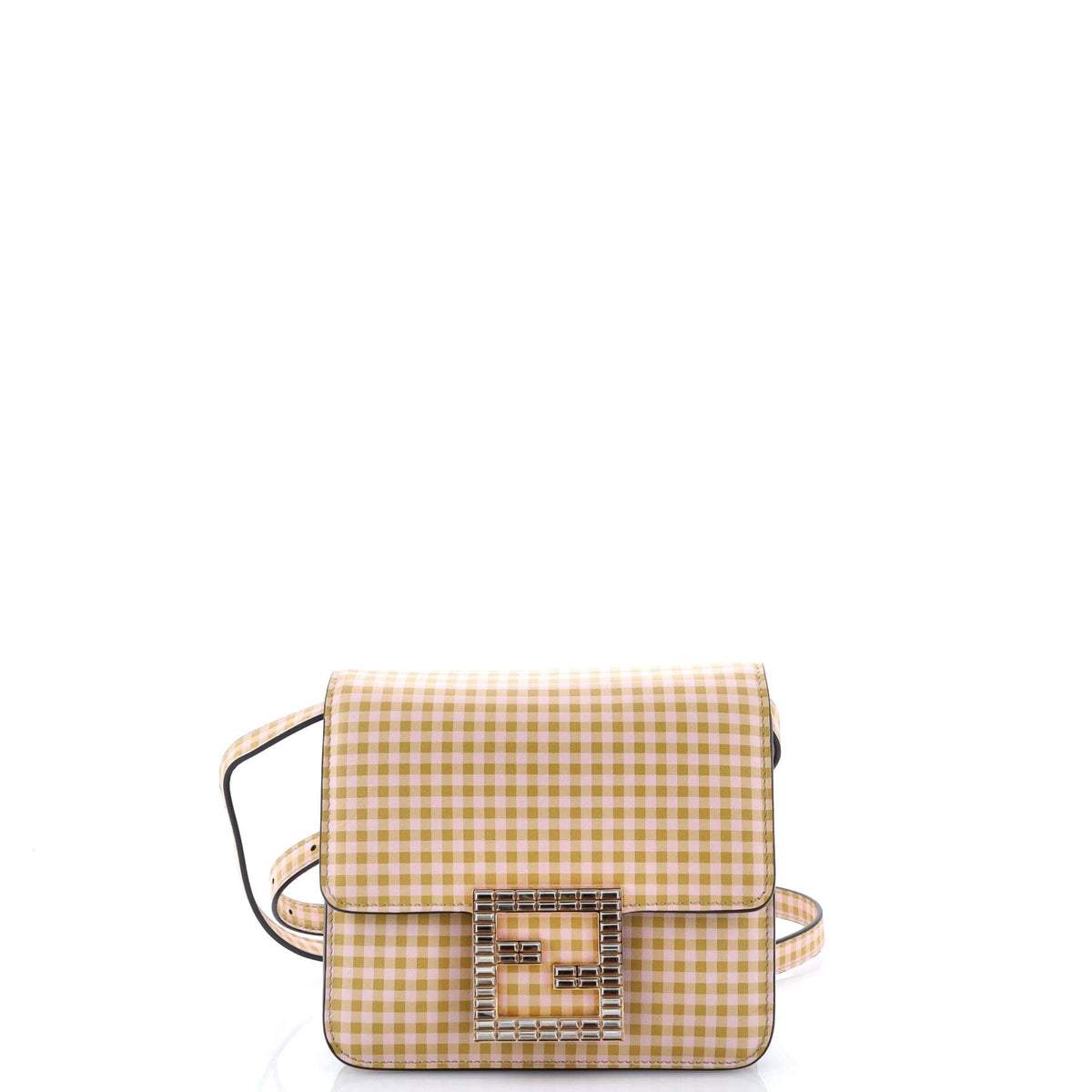Fab Shoulder Bag Printed Leather with Crystal Detail