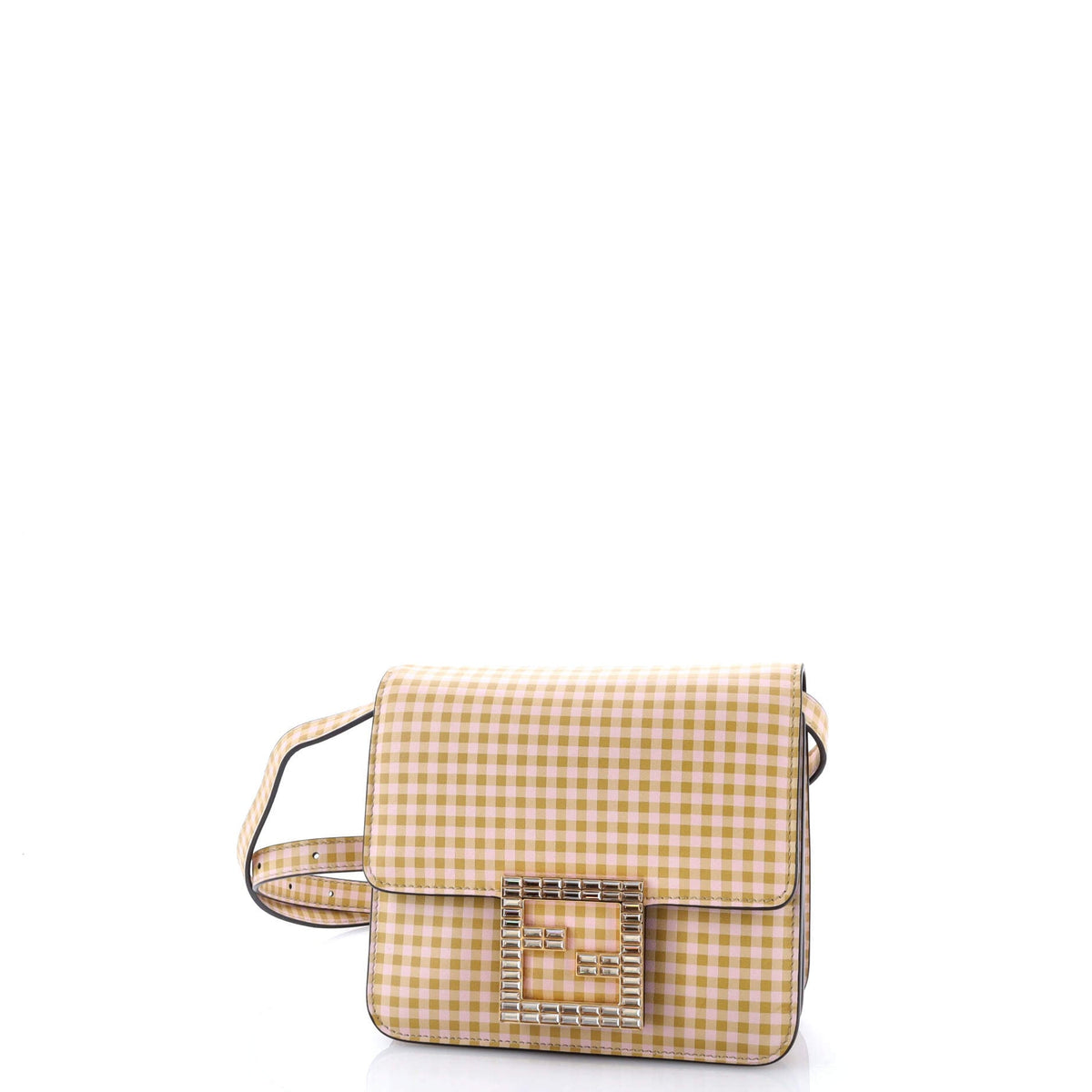 Fab Shoulder Bag Printed Leather with Crystal Detail