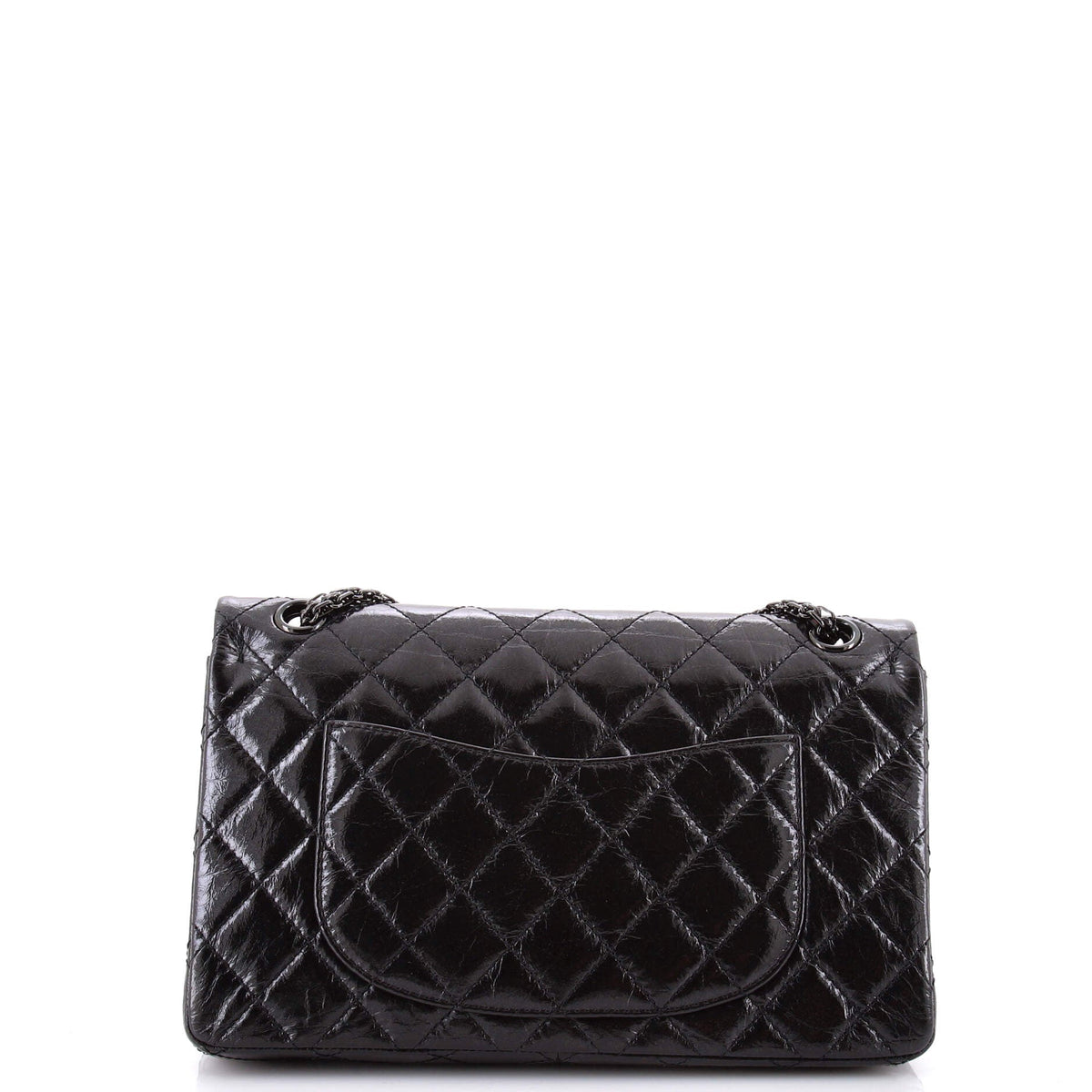 So Black Reissue 2.55 Flap Bag Quilted Glazed Calfskin 226