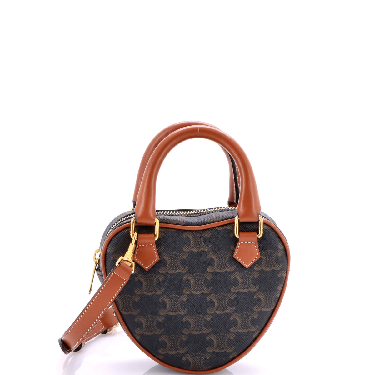 Heart Bag Triomphe Coated Canvas Medium